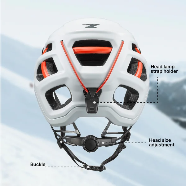 CASQUE D'ESCALADE ET D'ALPINISME - EDGE BLANC/ROUGE