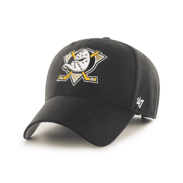 Casquette 47 BRAND Nhl Anaheim Ducks Mvp Logo Noir