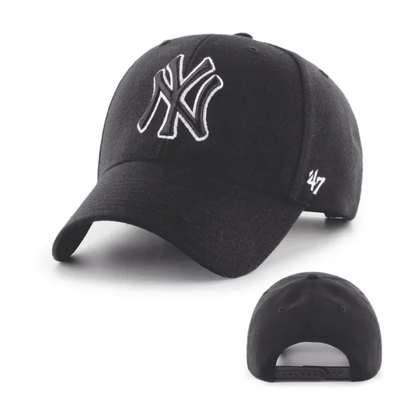 Casquette 47 CAP MLB NEW YORK YANKEES MVP SNAPBACK BLACK WHITE