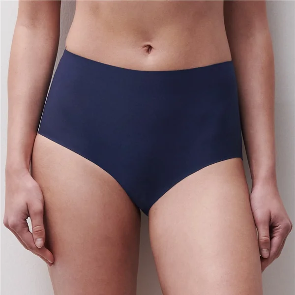 Chantelle - Culotte full brief sans couture Bleu Outremer O/S Soft Strech