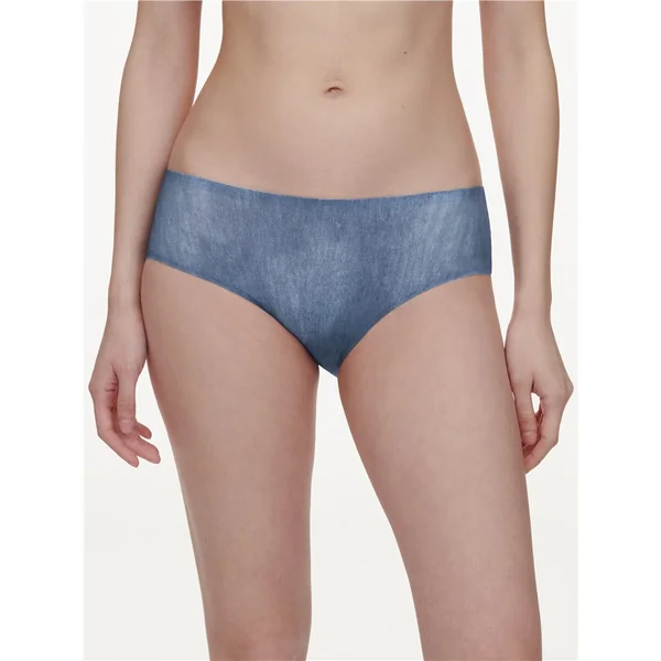 Chantelle - Culotte hipster sans couture Bleu Denim O/S Soft Strech