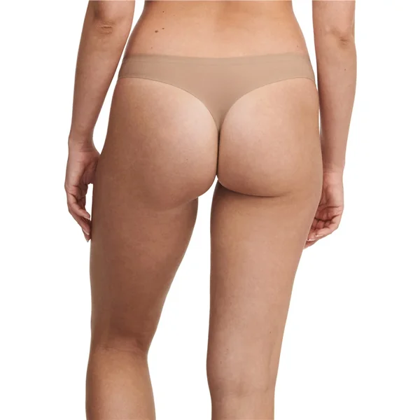 Chantelle - Culotte thong sans couture 02T Café Latté O/S Soft Strech
