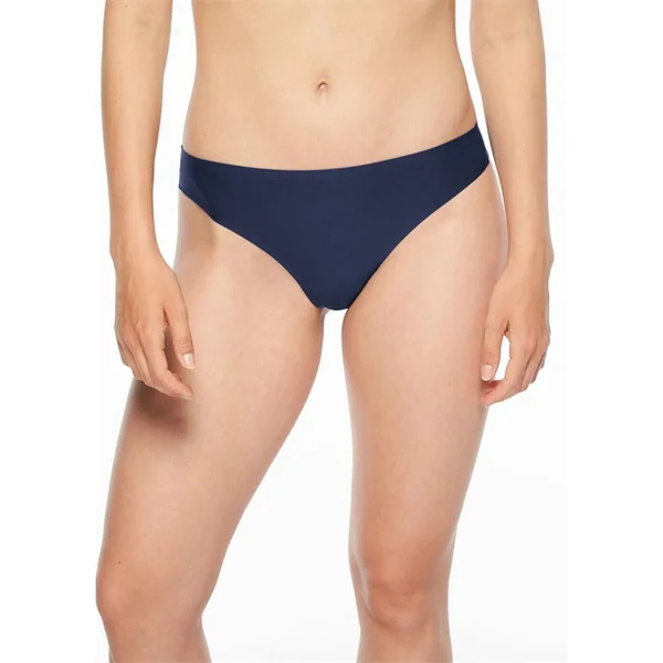 Chantelle - Culotte thong sans couture Bleu Marin SQ O/S Soft Strech