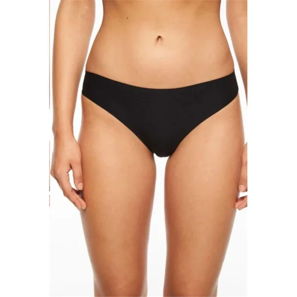 Chantelle - Culotte thong sans couture Noir O/S Soft Strech