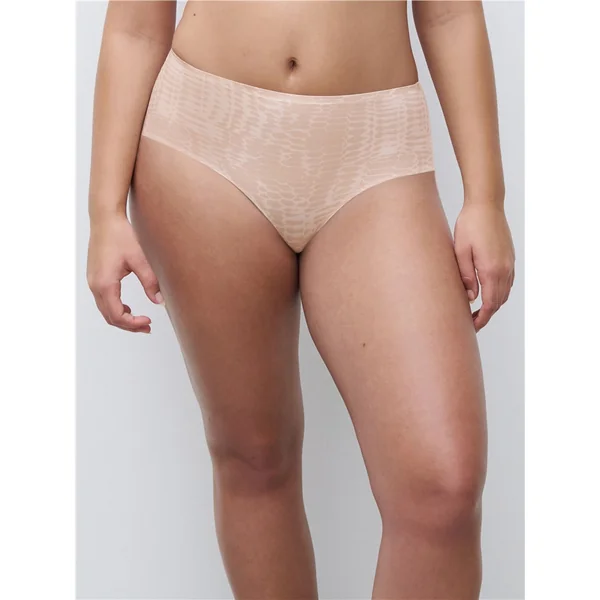 Chantelle - Culotte thong taille haute sans couture Imprimé serpent clair O/S Soft Strech