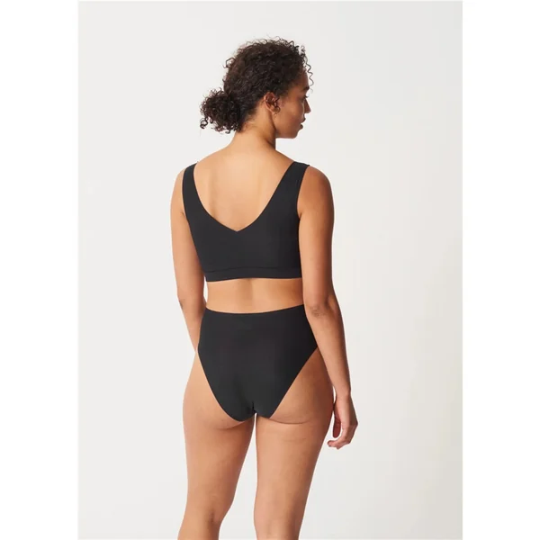 Chantelle - Culotte échancrée taille haute sans couture Noir O/S Soft Strech