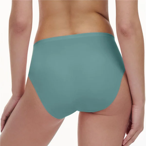 Chantelle - Culotte échancrée taille haute sans couture Paon GN O/S Soft Strech