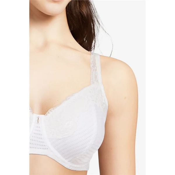 Chantelle - Soutien-gorge 3 parties souple avec cerceau 34 (75) D Blanc Marylin