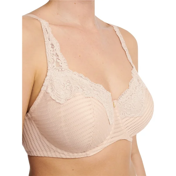 Chantelle - Soutien-gorge 3 parties souple avec cerceau 42 (95) F Beige Doré Marylin
