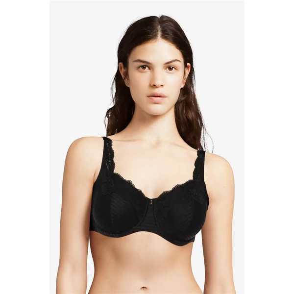 Chantelle - Soutien-gorge 3 parties souple avec cerceau 42 (95) F Noir Marylin