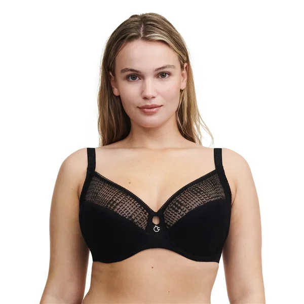 Chantelle - Soutien-gorge avec armature 34 (75) E Noir Intrigue
