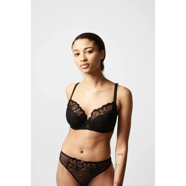 Chantelle - Soutien-gorge avec armatures 38 (85) F Noir Fleurs