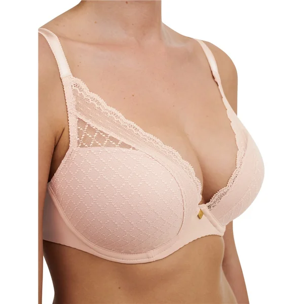 Chantelle - Soutien-gorge coque plongeante 34 (75) E 0RG Soft Pink Norah Chic