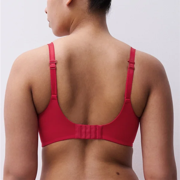 Chantelle - Soutien-gorge coque plongeante 36 (80) C Coquelicot Norah Chic