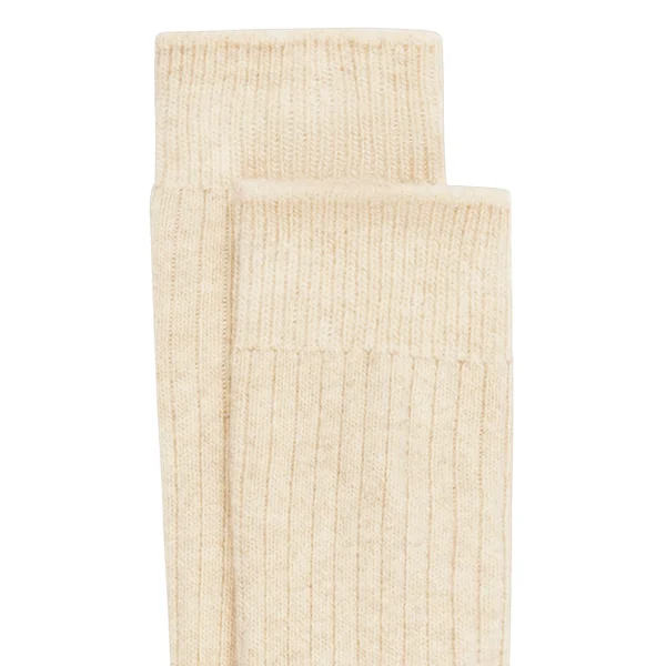 Chaussettes avec Cachemire - Blanc