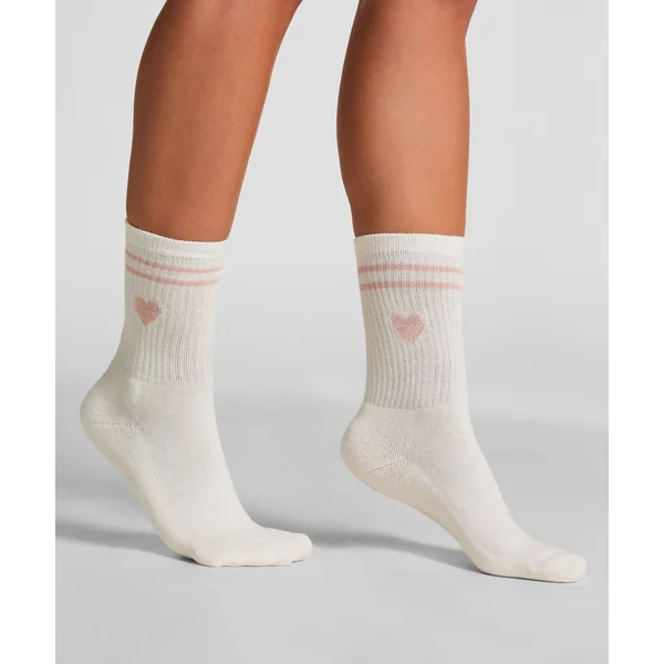 Chaussettes courtes en coton - Blanc