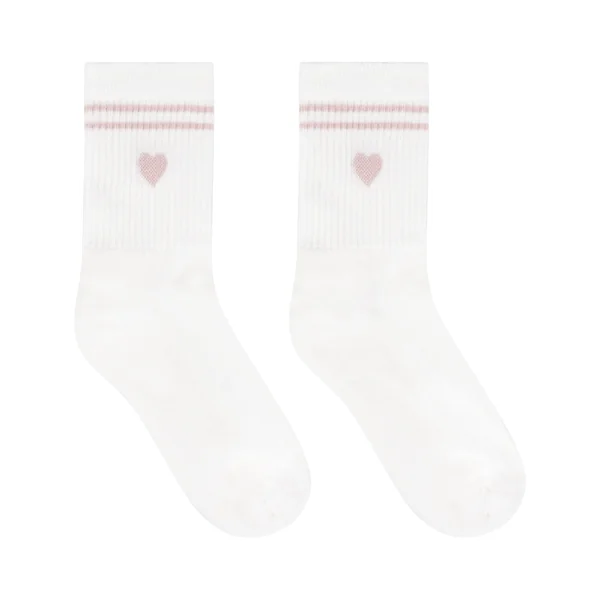 Chaussettes courtes en coton - Blanc