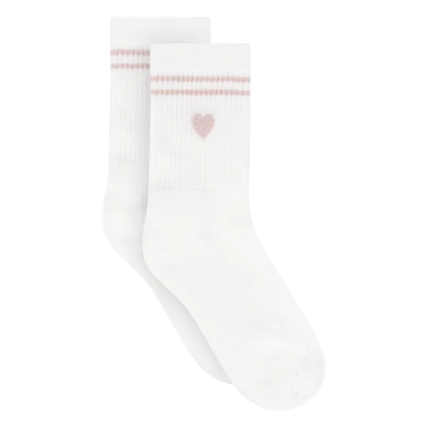 Chaussettes courtes en coton - Blanc