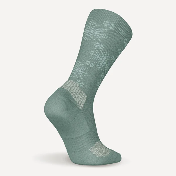 Chaussettes de randonnée chaudes, SH500 Mid vert