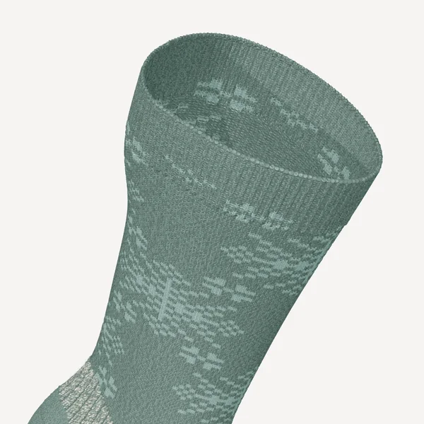 Chaussettes de randonnée chaudes, SH500 Mid vert