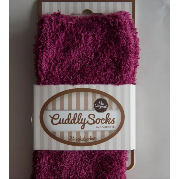 Chaussettes douces unies violettes Smooth Cuddly Mulberry