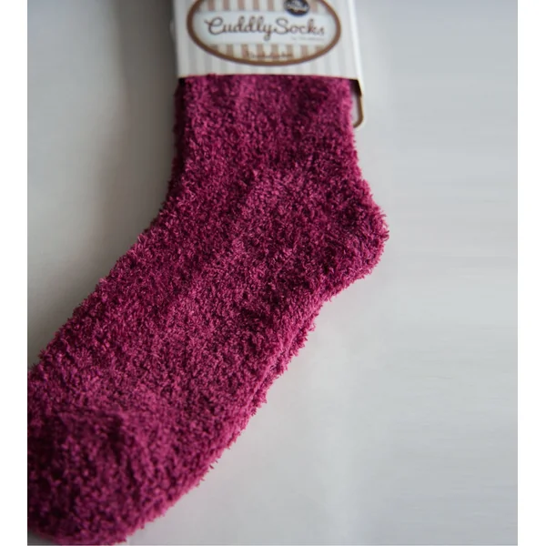 Chaussettes douces unies violettes Smooth Cuddly Mulberry