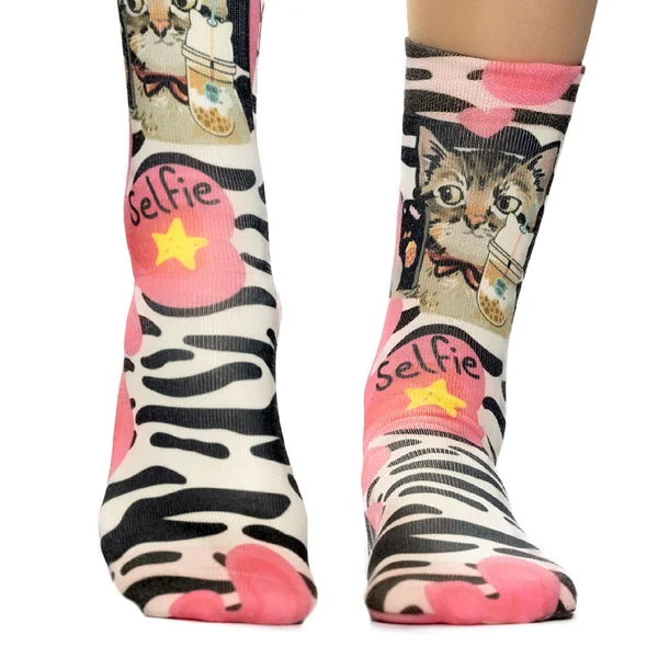 Chaussettes femme Selfie Cat
