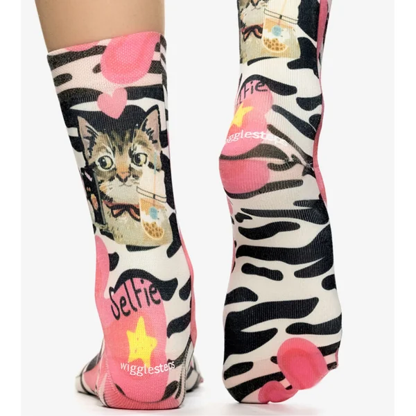Chaussettes femme Selfie Cat