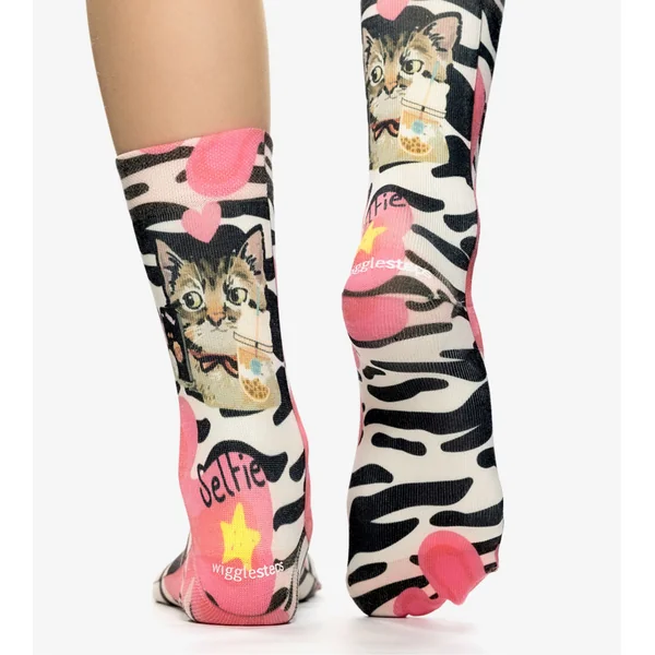 Chaussettes femme Selfie Cat
