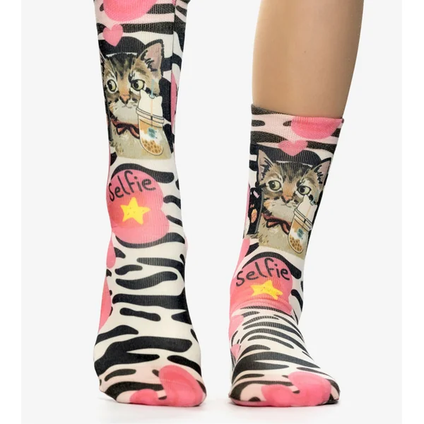 Chaussettes femme Selfie Cat