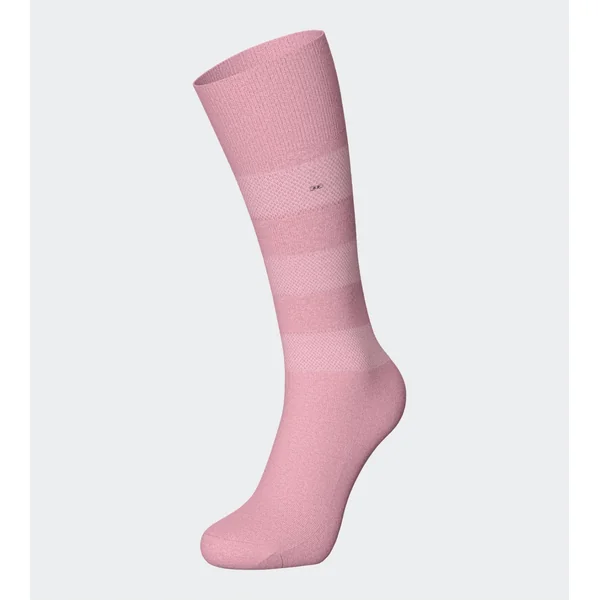 Chaussettes rose homme en coton avec rayures