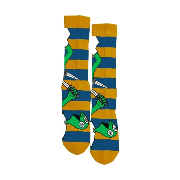 Chaussettes skate TOY MACHINE Kill Art Crew Multicolore