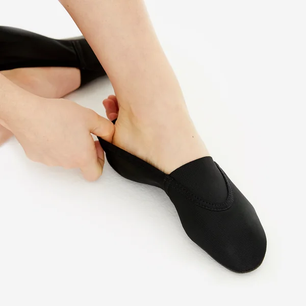 Chaussons de gymnastique respirant enfant, noir
