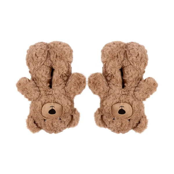 Chaussons Ours en Peluche - Beige
