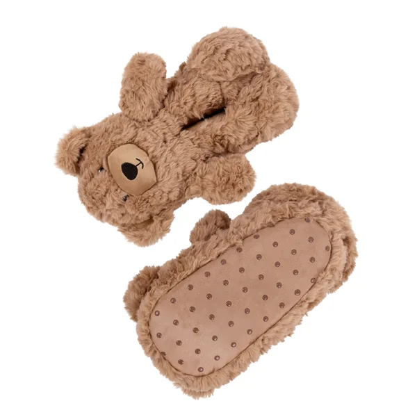 Chaussons Ours en Peluche - Beige