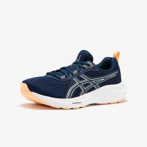 Chaussure de running Femme, Asics Gel Windhawk Bleu marine et abricot