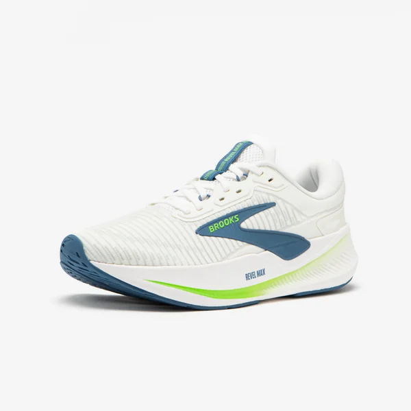 Chaussure de running Homme, Brooks Revel Max blanc vert