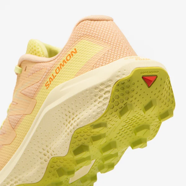 Chaussure de trail running femme, Salomon Ultra Flow 2 rose jaune et vert