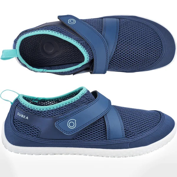 Chaussures aquatiques avec scratch Adulte - Aquashoes 500 turquoise