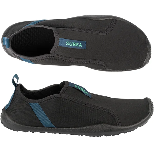 Chaussures aquatiques élastiques Adulte, Aquashoes 120 noir