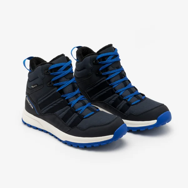 Chaussures de randonnée chaudes et imperméables homme, NH500 bleu