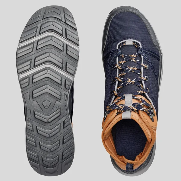 Chaussures de randonnée mid imperméables homme, NH100 WP bleu