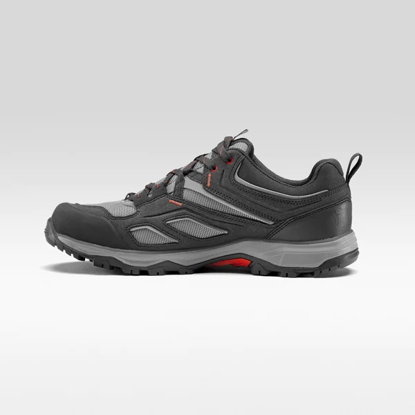Chaussures de randonnée montagne imperméables homme, MH100 gris rouge