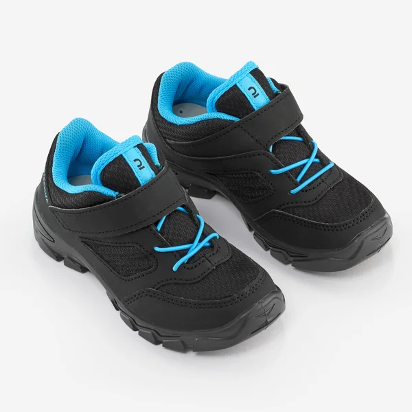 Chaussures de randonnée à scratch 24 au 34 enfant, NH100 noir