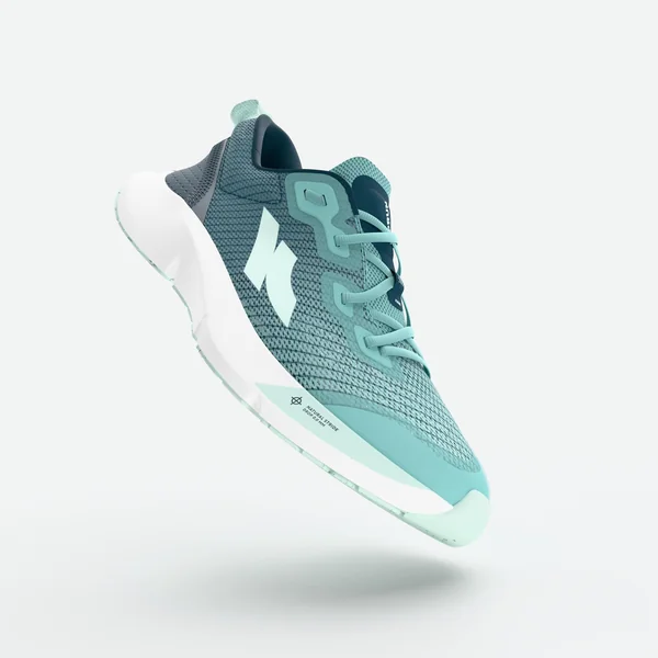 Chaussures de running drop 0 enfant - kiprun kn500 bleue