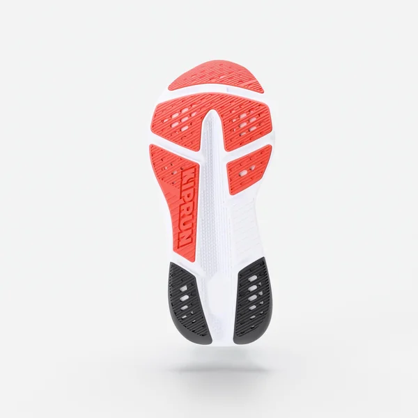Chaussures de running route homme, Kiprun Kipride Max gris et orange