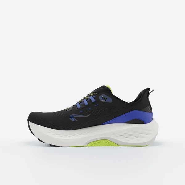 Chaussures de running route Homme - Kiprun KS900 Support, Noir bleu jaune