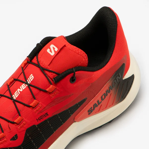 Chaussures de Trail Running pour Homme, Salomon Genesis rouge et noir