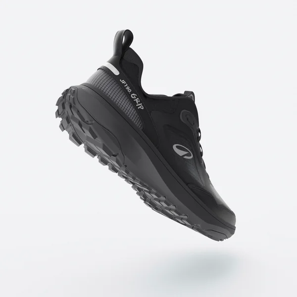 Chaussures Running et Trail Homme, Kiprun JF 190 grip Full Black
