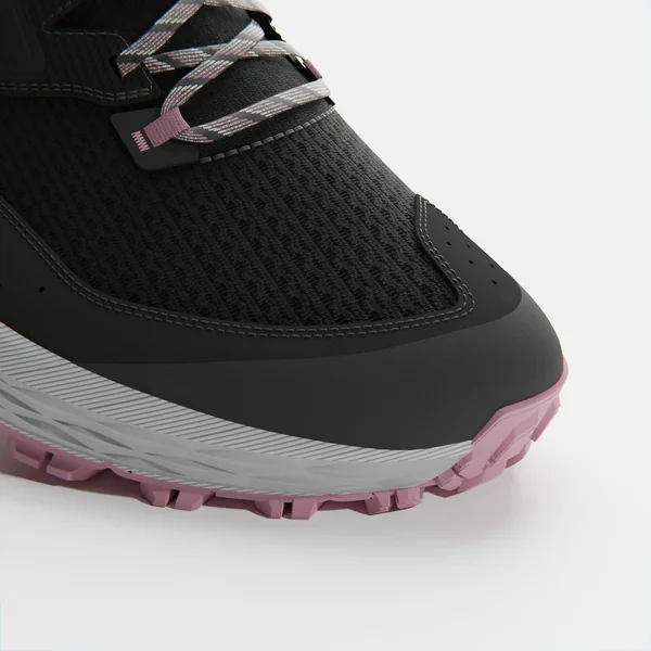 CHAUSSURES TRAIL RUNNING POUR FEMME TR2 gris carbone bouton de rose